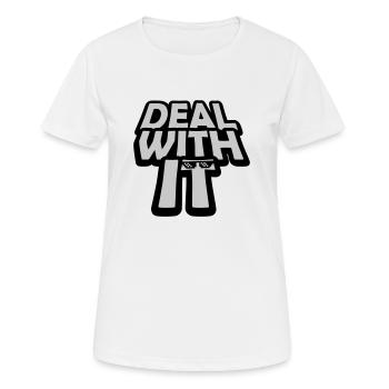 Cool Deal avec elle - T-shirt respirant Femme - blanc - Devant - AI Model Female 172 dark (172cm)