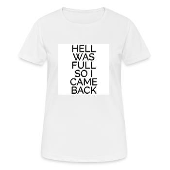 Hell - Frauen T-Shirt atmungsaktiv - Weiß - Vorne - AI Model Female 172 dark (172cm)
