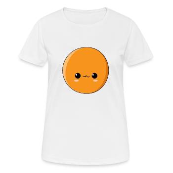 Orange - T-shirt respirant Femme - blanc - Devant - AI Model Female 172 dark (172cm)
