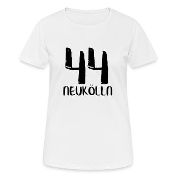 44 neukoelln black Berlin - Frauen T-Shirt atmungsaktiv - Weiß - Vorne - AI Model Female 172 dark (172cm)