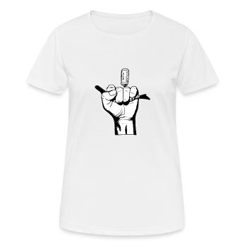 The Bad Boy in Black and White - Women's Breathable T-Shirt - white - Front - AI Model Female 172 dark (172cm)