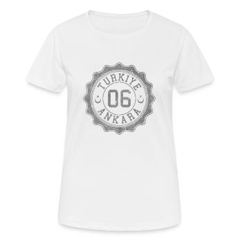 Ankara - Frauen T-Shirt atmungsaktiv - Weiß - Vorne - AI Model Female 172 dark (172cm)