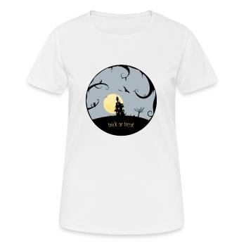 trick or treat - Frauen T-Shirt atmungsaktiv - Weiß - Vorne - AI Model Female 172 dark (172cm)