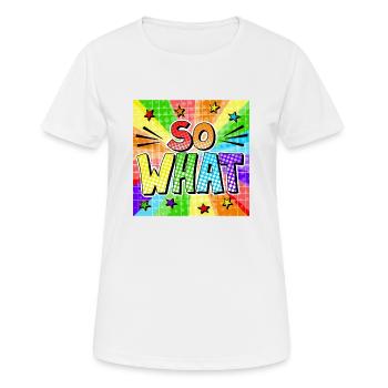 Et alors - T-shirt respirant Femme - blanc - Devant - AI Model Female 172 dark (172cm)