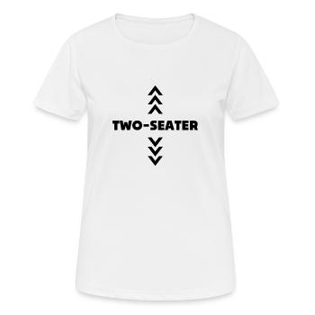 Two Seater - Women's Breathable T-Shirt - white - Front - AI Model Female 172 dark (172cm)