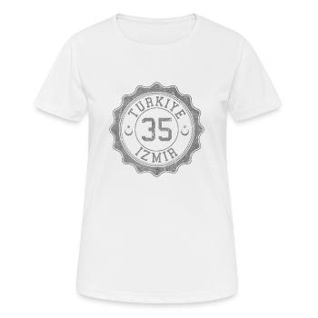 Izmir - T-shirt respirant Femme - blanc - Devant - AI Model Female 172 dark (172cm)