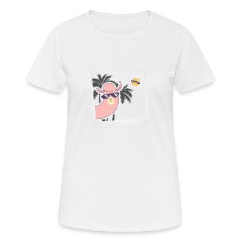 Selfie. - Women's Breathable T-Shirt - white - Front - AI Model Female 172 dark (172cm)