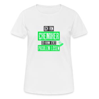 chemiker witz - Frauen T-Shirt atmungsaktiv - Weiß - Vorne - AI Model Female 172 dark (172cm)