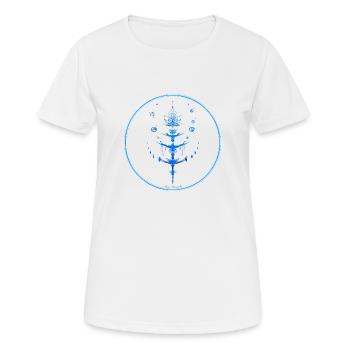 Mystique Collection ~ light blue ~ n°6 - Women's Breathable T-Shirt - white - Front - AI Model Female 172 dark (172cm)
