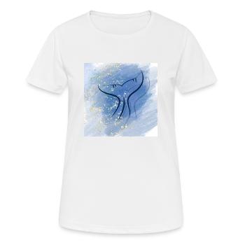 Sirène magique - T-shirt respirant Femme - blanc - Devant - AI Model Female 172 dark (172cm)