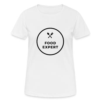 Food expert - Frauen T-Shirt atmungsaktiv - Weiß - Vorne - AI Model Female 172 dark (172cm)