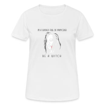 Alternatives Halloweenkostüm - Frauen T-Shirt atmungsaktiv - Weiß - Vorne - AI Model Female 172 dark (172cm)