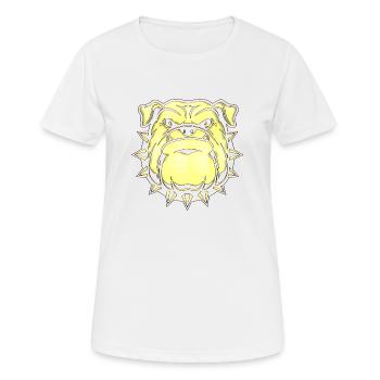 Visage en colère visage en colère chien suédois suédois en colère - T-shirt respirant Femme - blanc - Devant - AI Model Female 172 dark (172cm)