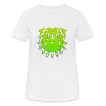 Visage en colère visage en colère chien suédois suédois en colère - T-shirt respirant Femme - blanc - Devant - AI Model Female 172 dark (172cm)