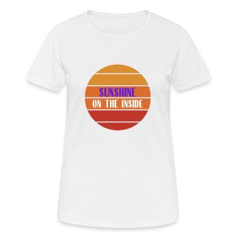 SONNENSCHEIN IM INNENDESIGN - Frauen T-Shirt atmungsaktiv - Weiß - Vorne - AI Model Female 172 dark (172cm)