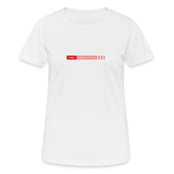 Red Disruption - Frauen T-Shirt atmungsaktiv - Weiß - Vorne - AI Model Female 172 dark (172cm)