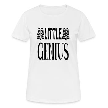 little genius - Women's Breathable T-Shirt - white - Front - AI Model Female 172 dark (172cm)