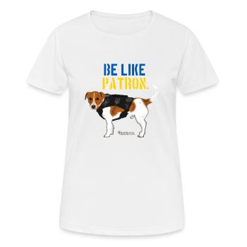 Patron Jack Russell Terrier - Frauen T-Shirt atmungsaktiv - Weiß - Vorne - AI Model Female 172 dark (172cm)