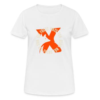 Ein Fuchs muss tun, was ein Fuchs tun muss.... - Frauen T-Shirt atmungsaktiv - Weiß - Vorne - AI Model Female 172 dark (172cm)