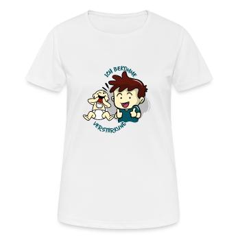 Bruder bekommt Verstärkung (brünett) - Frauen T-Shirt atmungsaktiv - Weiß - Vorne - AI Model Female 172 dark (172cm)