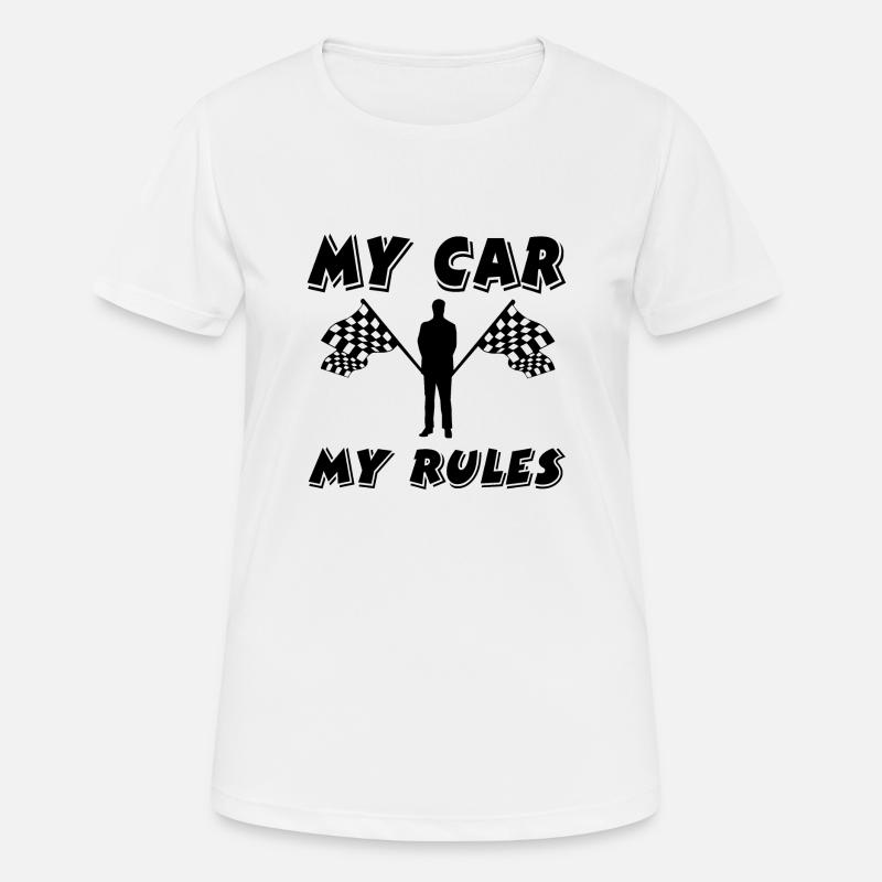 Car - Women's Breathable T-Shirt - white