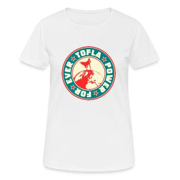 TOFLA POWER FOR EVER - T-shirt respirant Femme - blanc - Devant - AI Model Female 172 dark (172cm)