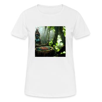 Schameneim Dschungel - Frauen T-Shirt atmungsaktiv - Weiß - Vorne - AI Model Female 172 dark (172cm)