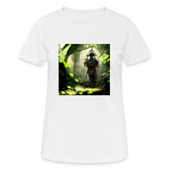 Schamene im Dschungel - Frauen T-Shirt atmungsaktiv - Weiß - Vorne - AI Model Female 172 dark (172cm)