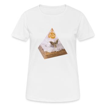 Erzengel Michael Pyramide - Frauen T-Shirt atmungsaktiv - Weiß - Vorne - AI Model Female 172 dark (172cm)