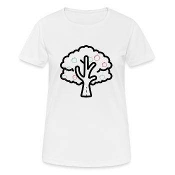 Apfelbaum - Frauen T-Shirt atmungsaktiv - Weiß - Vorne - AI Model Female 172 dark (172cm)
