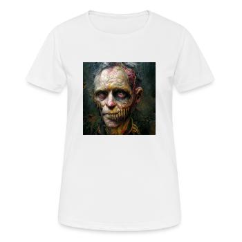 Grand-père zombie pourri - T-shirt respirant Femme - blanc - Devant - AI Model Female 172 dark (172cm)