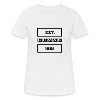 Humain - T-shirt respirant Femme - blanc - Devant - AI Model Female 172 dark (172cm)