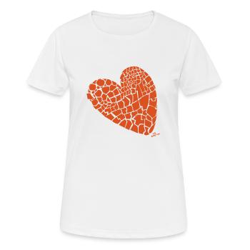 STÜCKE - Frauen T-Shirt atmungsaktiv - Weiß - Vorne - AI Model Female 172 dark (172cm)