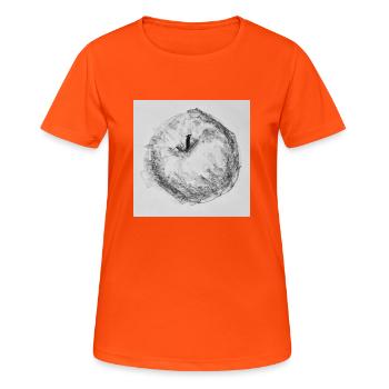 Apple - Women's Breathable T-Shirt - neon orange - Front - AI Model Female 172 dark (172cm)