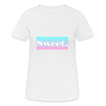 Sweet - Frauen T-Shirt atmungsaktiv - Weiß - Vorne - AI Model Female 172 dark (172cm)