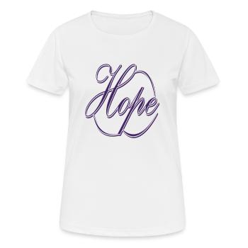 Espoir - T-shirt respirant Femme - blanc - Devant - AI Model Female 172 dark (172cm)