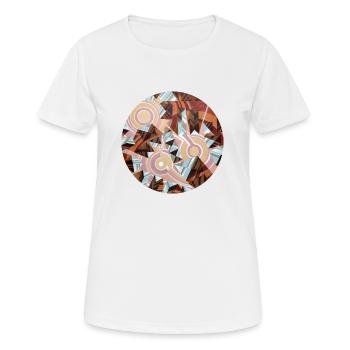 Explosion 6 - Frauen T-Shirt atmungsaktiv - Weiß - Vorne - AI Model Female 172 dark (172cm)