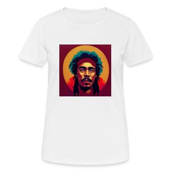 Croquis de graffiti rastafari - T-shirt respirant Femme - blanc - Devant - AI Model Female 172 dark (172cm)