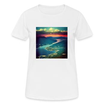 Blick Von Den Blue Mountains - Frauen T-Shirt atmungsaktiv - Weiß - Vorne - AI Model Female 172 dark (172cm)