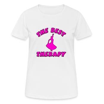 Danser - T-shirt respirant Femme - blanc - Devant - AI Model Female 172 dark (172cm)