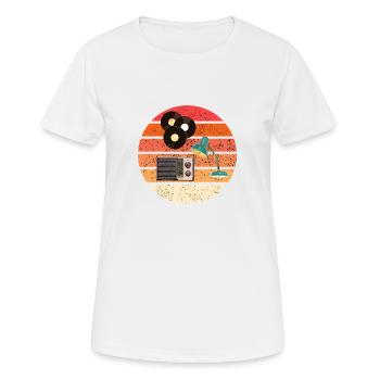 vintage life retro life - Women's Breathable T-Shirt - white - Front - AI Model Female 172 dark (172cm)