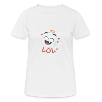 LOL- - T-shirt respirant Femme - blanc - Devant - AI Model Female 172 dark (172cm)