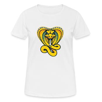 King Cobra Snake / Cobra - Women's Breathable T-Shirt - white - Front - AI Model Female 172 dark (172cm)