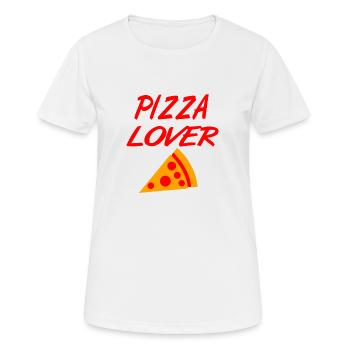 Pizza - Frauen T-Shirt atmungsaktiv - Weiß - Vorne - AI Model Female 172 dark (172cm)