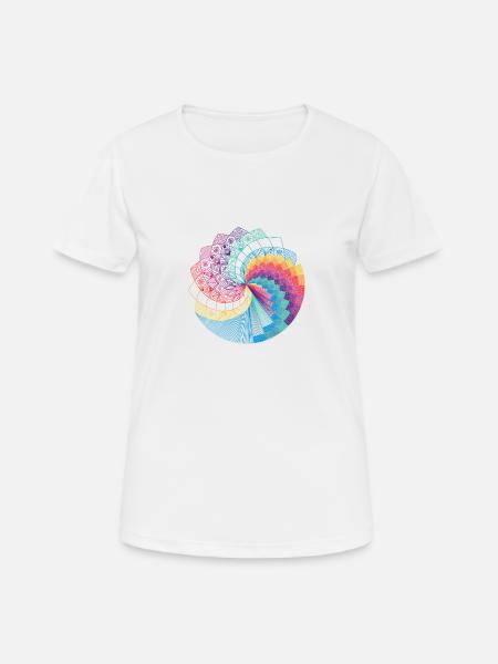 Mandala 1 - Frauen T-Shirt atmungsaktiv - Weiß