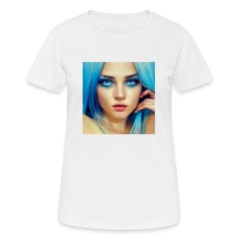Frau der Fantasie - Frauen T-Shirt atmungsaktiv - Weiß - Vorne - AI Model Female 172 dark (172cm)