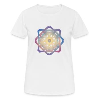 Étoile de la Béatitude - T-shirt respirant Femme - blanc - Devant - AI Model Female 172 dark (172cm)