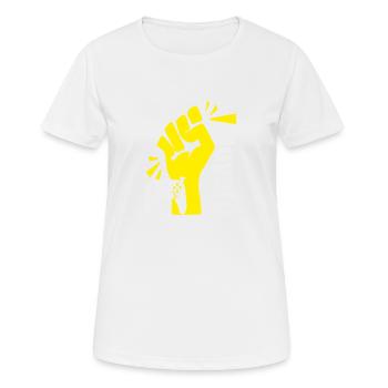 Victoire Royale - T-shirt respirant Femme - blanc - Devant - AI Model Female 172 dark (172cm)