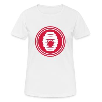 Beekeeper Icon honey - Women's Breathable T-Shirt - white - Front - AI Model Female 172 dark (172cm)