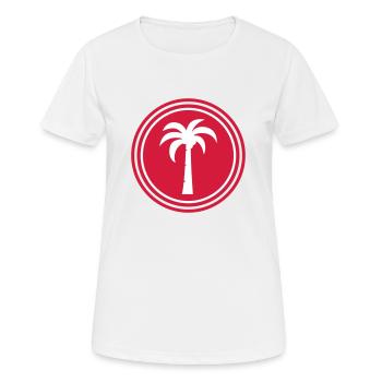 symbole de la paume - T-shirt respirant Femme - blanc - Devant - AI Model Female 172 dark (172cm)
